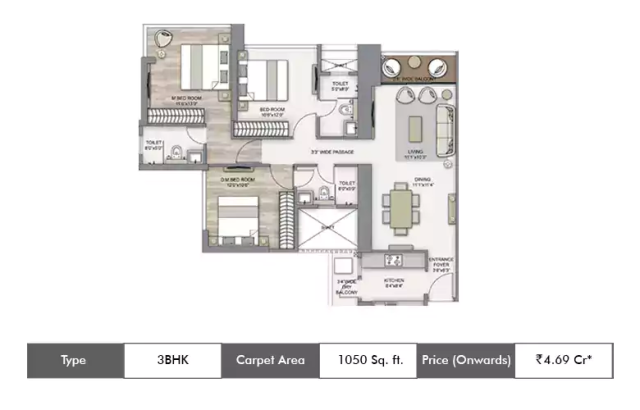 Piramal Aranya Byculla floor plan