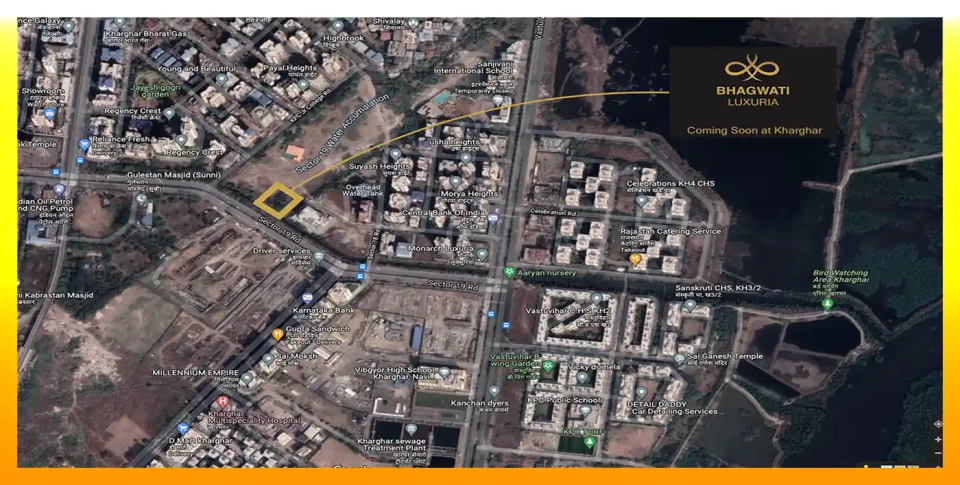 Bhagwati Luxuria Kharghar Location Map