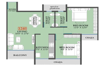 Codename One Kalamboli floor plan