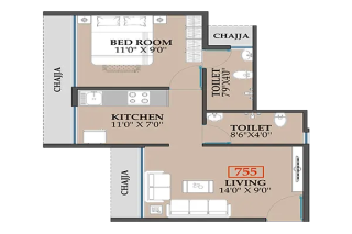 Codename One Kalamboli floor plan