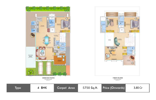 Arihant World Villas Panvel floor plan