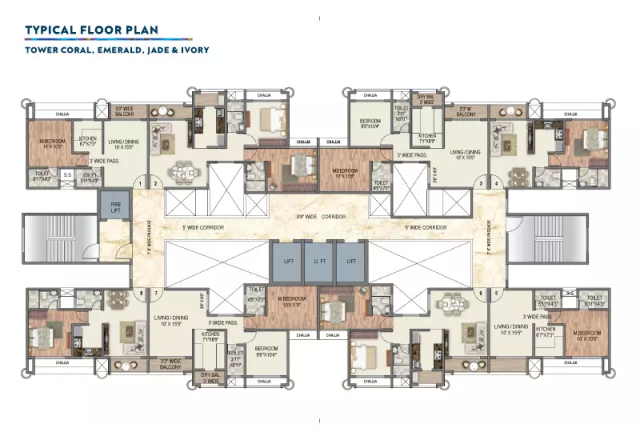 Sai Sun City Upper Kharghar floor plan