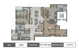 Wadhwa Wise City Commercial Retail floor plan
