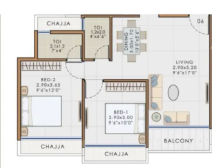 Pillars Nirvana Ulwe floor plan