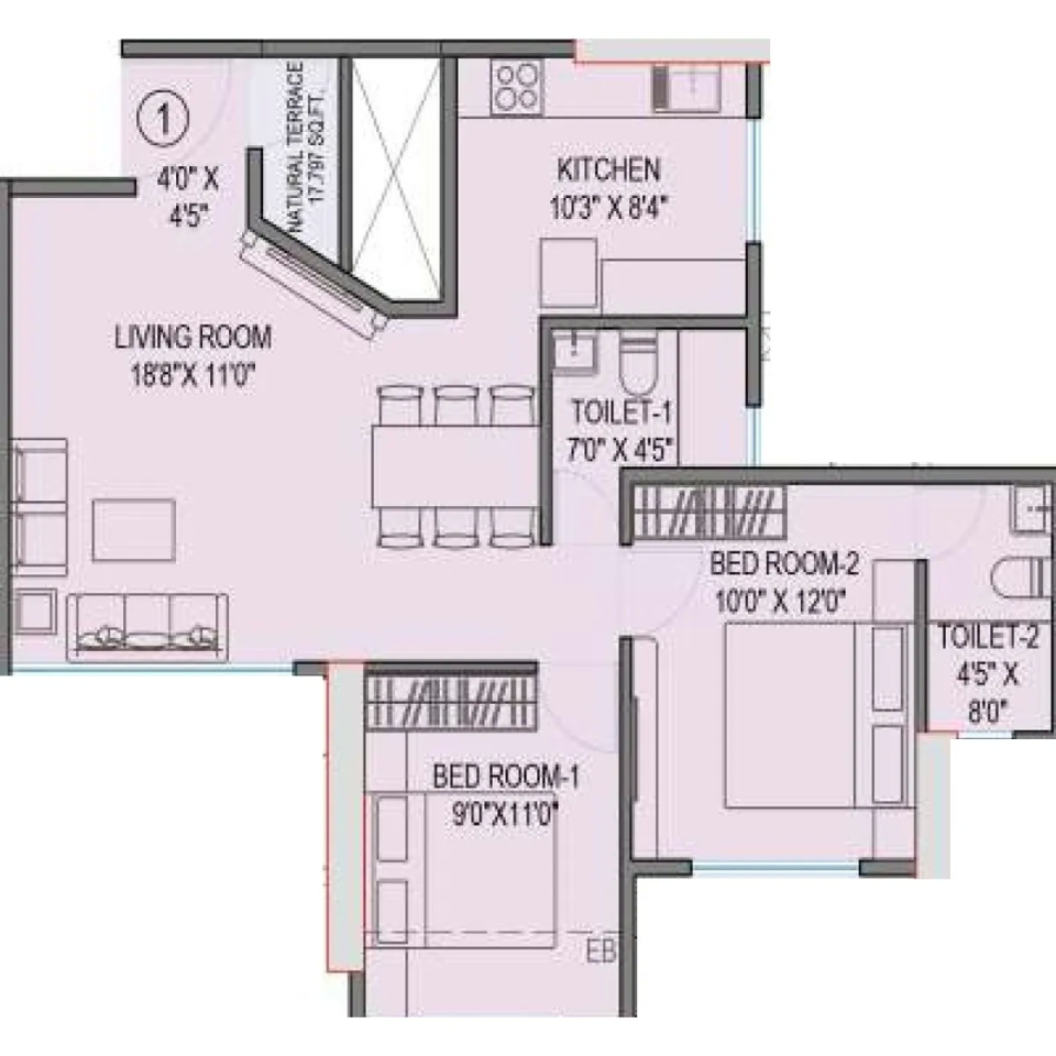 Gami Sector 18 Sanpada floor plan
