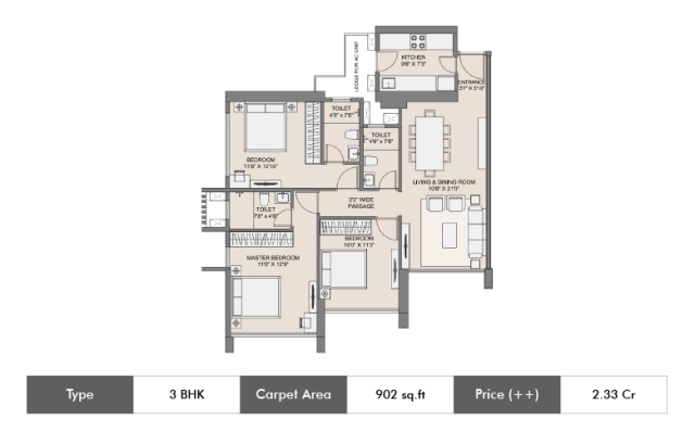 Sunteck 5th Avenue floor plan