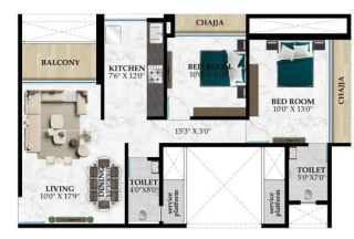 One Pyramid Airoli floor plan