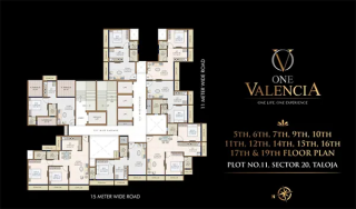 One Valencia Taloja floor plan