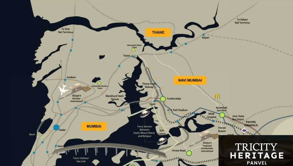Tricity Heritage Panvel Location Map