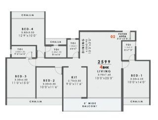 Gami Sector 5A Kharghar floor plan