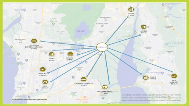 Runwal Avenue Kanjurmarg Location Map
