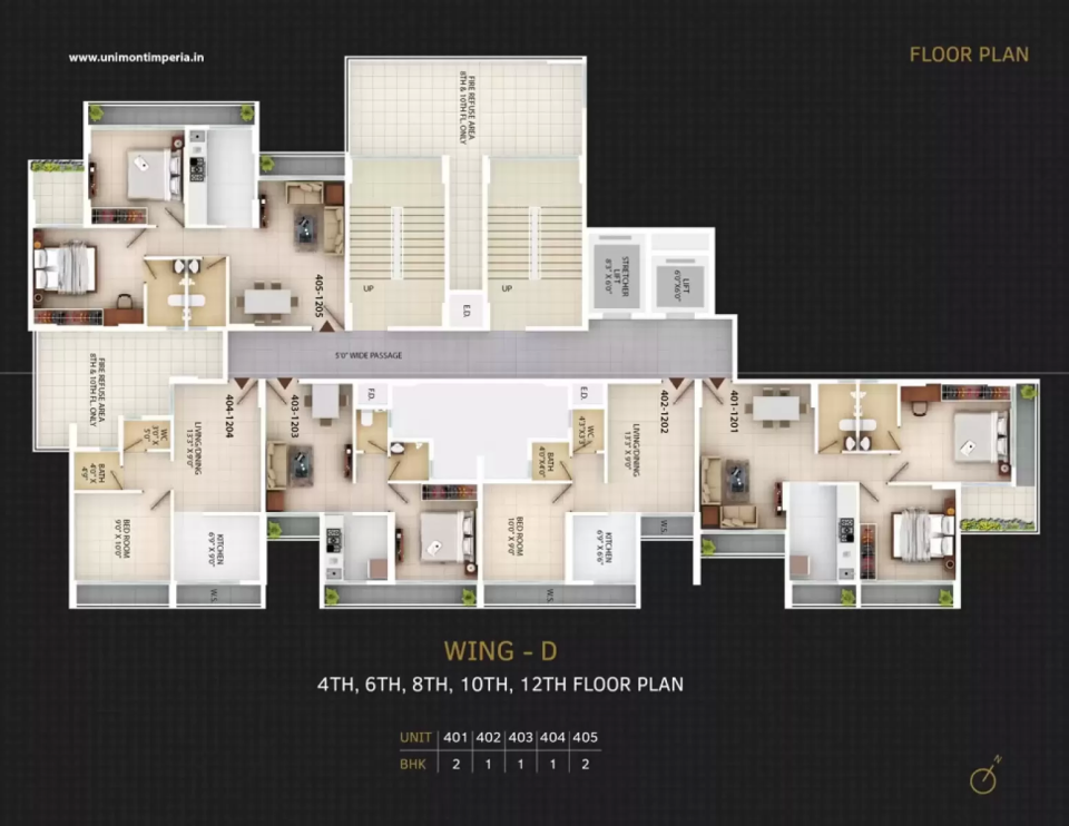 Unimont Imperia Khopoli floor plan