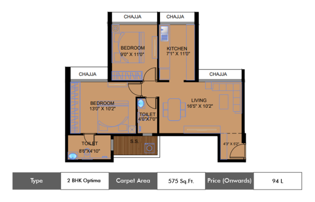Satyam Peace Of Mind floor plan