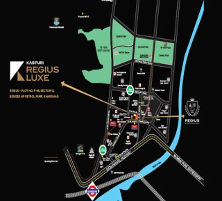 Kasturi Luxe Kharghar Location Map