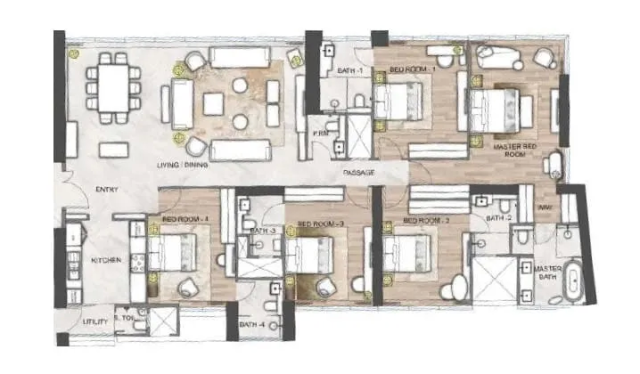 Raheja Amaltis Sion floor plan