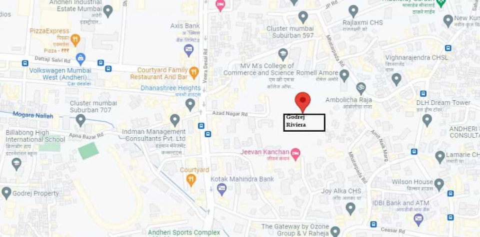 Godrej Riviera Kalyan West Location Map