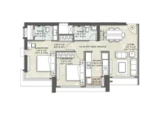 CCI Rivali Park 3 Borivali East floor plan