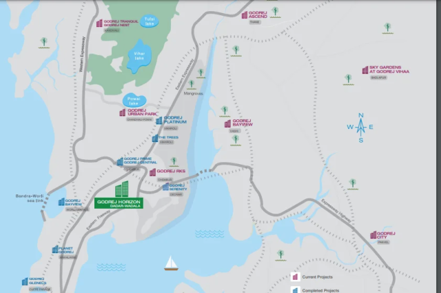 Godrej Pinnacle Dadar Wadala Location Map