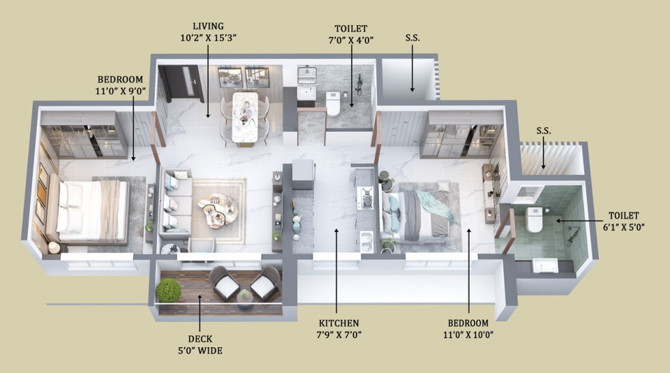 Kasturi Avenue Codename Aarambh floor plan