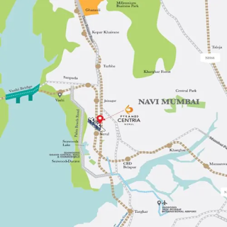 Pyramid Nerul Project Location Map