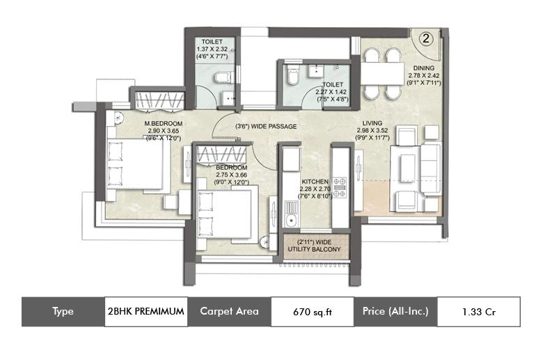 Kalpataru Paramount Kapurbawdi Thane t5 plans