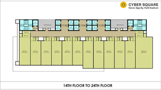 Greenscape Cyber Square Nerul floor plan