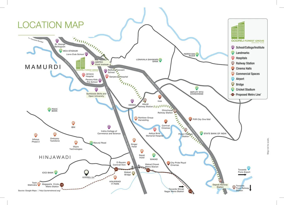 Godrej Carnival Mamurdi Location Map