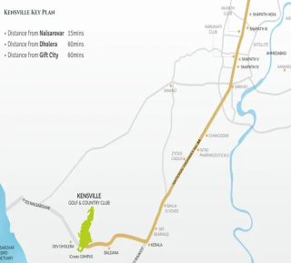 Savvy Kensville Golf Living Location Map