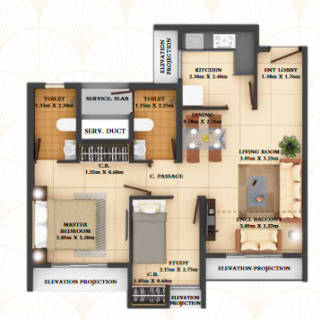 Dosti Pine Dosti West County floor plan
