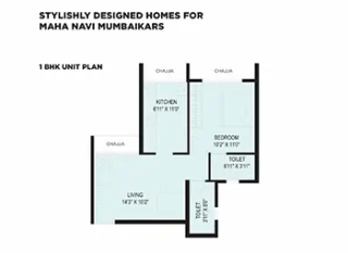 Maha Home Rush Mahaveer Upper Kharghar floor plan