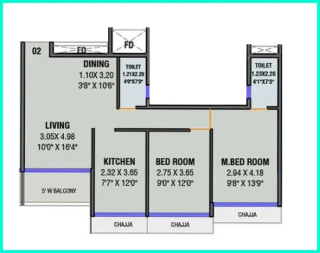 Punit Imperia Kharghar Sector 19 floor plan