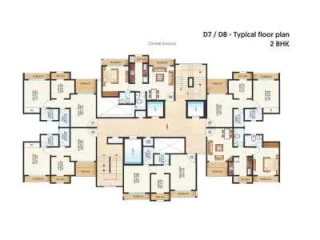 Raunak City Kalyan floor plan