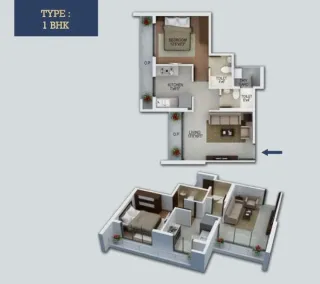 Raunak Fortuna Shilphata floor plan