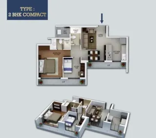 Raunak Fortuna Shilphata floor plan