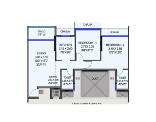 Bhagwati Avenoir Kharghar floor plan