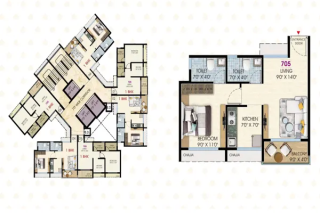Paradise Sai Prerna Kharghar floor plan