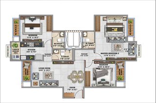 Hoabl Chateau de Alibaug floor plan