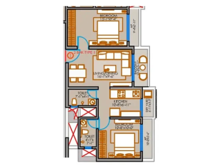 Pam One Time Edition Vasai West floor plan