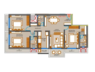 Pam One Time Edition Vasai West floor plan