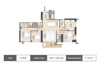 Mahindra Beaconhill Mahalaxmi floor plan
