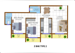 Landmark Lifestyle Pushpak Nagar floor plan