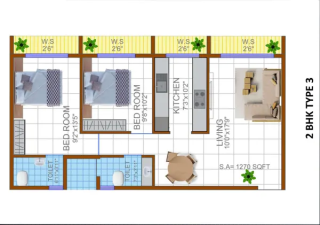 Landmark Lifestyle Pushpak Nagar floor plan