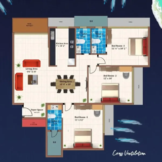 EV Homes 10 Marina Bay Vashi floor plan