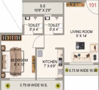 SM Emerald Taloja floor plan