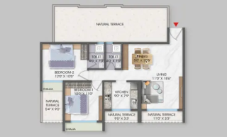 Neelkamal Gokul Kharghar floor plan