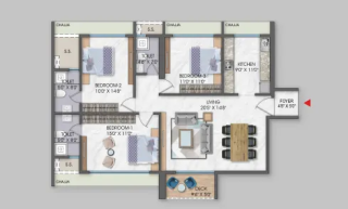 Neelkamal Gokul Kharghar floor plan