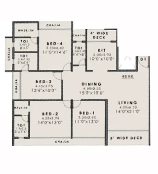 Uma Anantam Kharghar floor plan