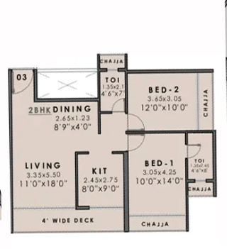Uma Anantam Kharghar floor plan