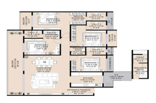 Paradise Sai Palm View Nerul floor plan