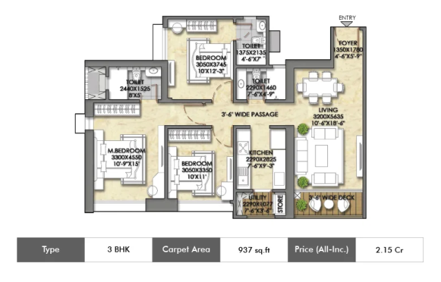 Ten X Habitat floor plan